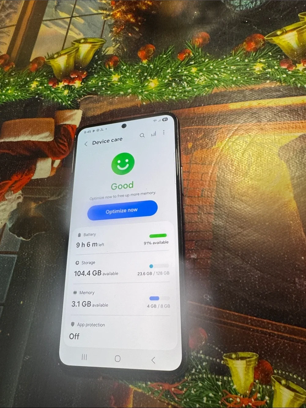 Samsung Black Smartphone with Large Display